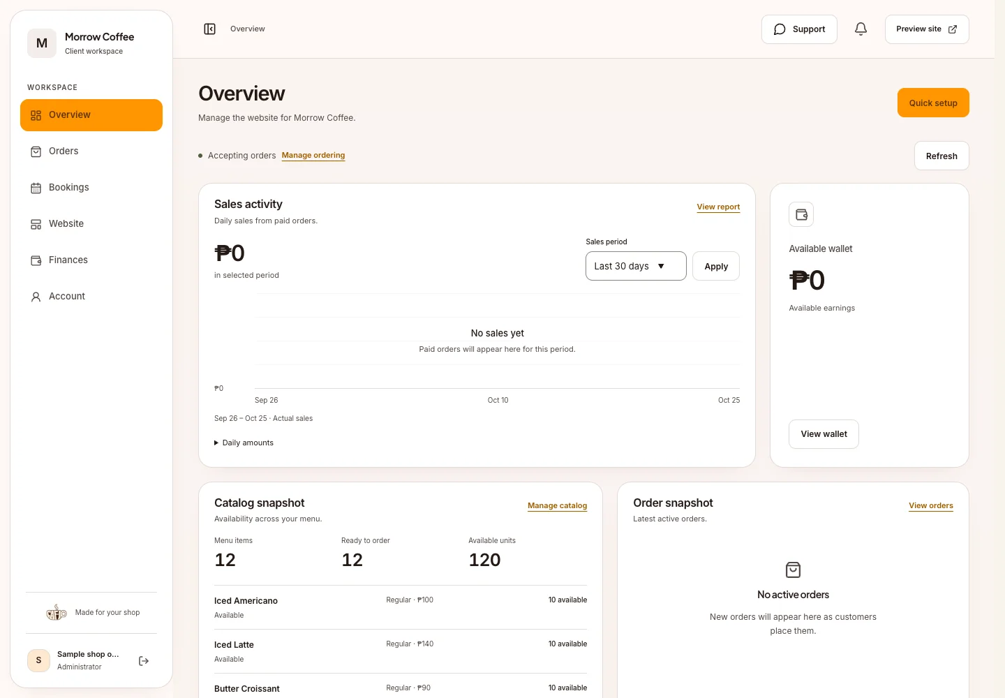 Caf-IO (Cafio) | Coffee & Milk Tea Shop Websites, Orders & Rewards