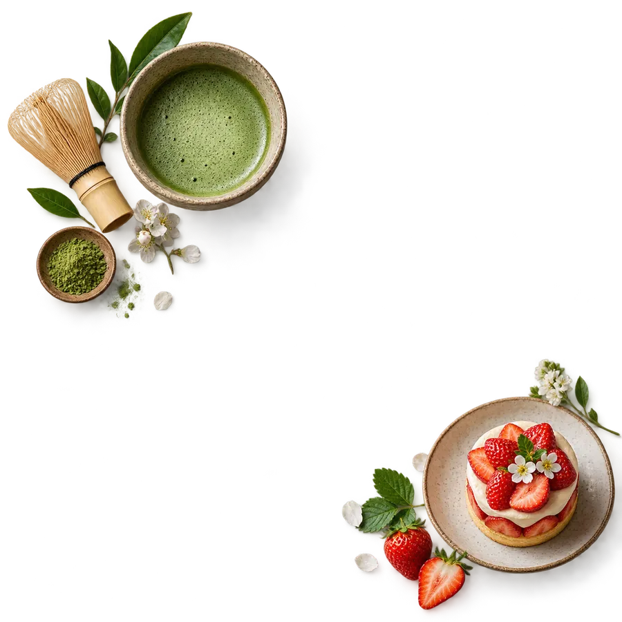 Tea & dessert decorative theme background